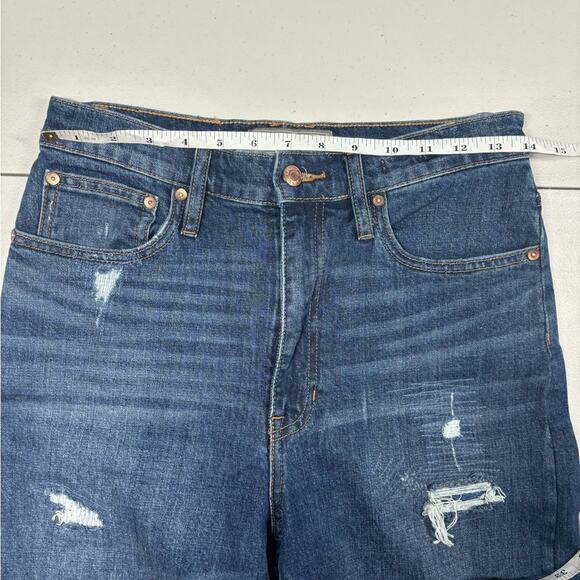 J crew - Point Sur denim Blue Cropped Distressed Jeans 27x27 - Picture 5 of 9